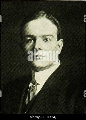 . History of the class of 1911 : Medical Department of Yale University . GENESIS FRANK CARELLL—??Carrell. Born August 20, 1889,New Haven, Conn. Single. Prksent Ir.LNE.ss.—Patient complains of abnormal craving for tele-phone girls, and the Wanderlust. Past History.—The patient prepared at the New Haven High School.He has been a teacher in the evening schools of New Haven and a collectorfor a cash register concern. Pie has also been employed as an interpreter.He has lived at home, 79 Asylum Street, during his course. Family PIistory.—His father is deceased and his step-father is P. Gian-grande, Stock Photo