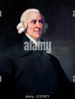 Economist Adam Smith, portrait painting, c.1795, the “Muir Portrait” Stock Photo