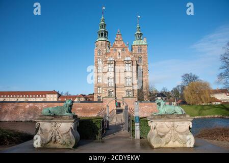 Views of the Rosenborg Castle in the heart of Copenhagen (DK) Stock Photo
