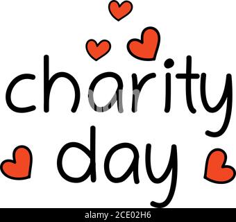 Logo Design for celebrating International Day Of Charity, September 5th. Vector illustration Stock Vector