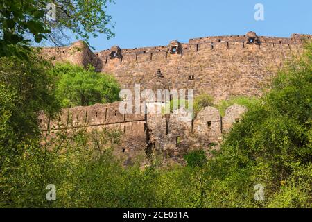 Ranthambhore fort, Ranthambhore National Park, Rajasthan, India Stock Photo