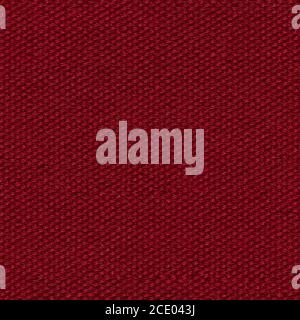 Usual dark red textile background for interior. Seamless square texture. Stock Photo