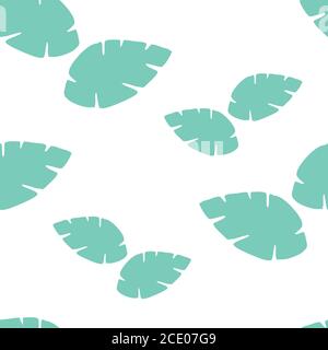 Leaves Pettern Design vector. Seamless tropical leaves pattern Stock Vector