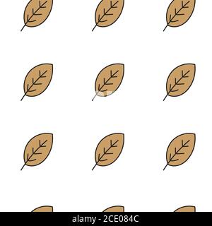 Seamless pattern with stylized leaves. Vector illustration Stock Vector