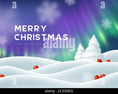 Merry Christmas and Happy New Year. Stock Vector