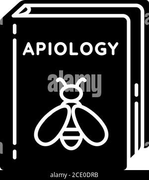 Apiology black glyph icon Stock Vector