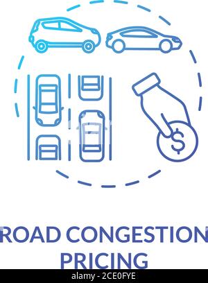 Toll bridges concept icon Stock Vector