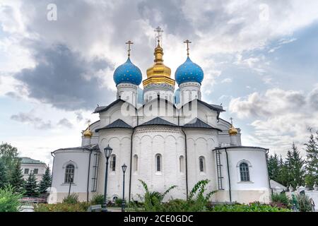 The old ancient Cathedral of the Annunciation in kazan kremlin Stock Photo