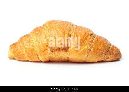 Croissant close up isolated on white background Stock Photo