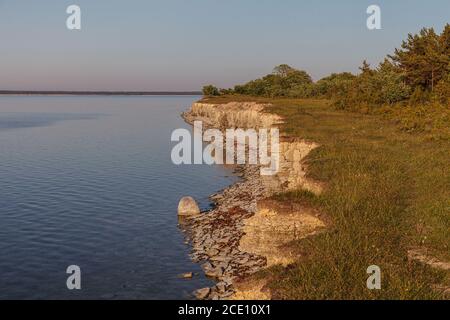 Panga Cliff, highest cliff in Saaremaa, Estonia Stock Photo