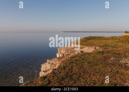 Panga Cliff, highest cliff in Saaremaa, Estonia Stock Photo