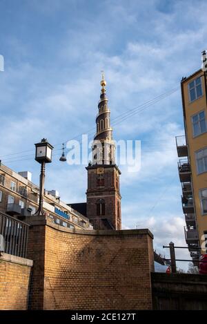 Views of the Church of our Saviour in Copenhagen (DK) Stock Photo