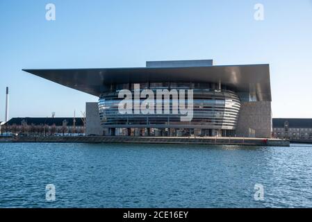 Copenhagen (DK)-February 14th 2020-Views of the Copenhagen Opera House from a ferry Stock Photo