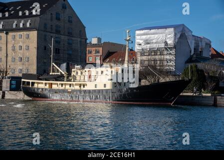 Copenhagen (DK)-February 14th 2020-ship in Denmark Stock Photo