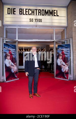 Berlin, Germany. 30th Aug, 2020. Volker Schlöndorff, director, is on the red carpet at the Berlin premiere of the restored version of 'The Tin Drum' at Kino International. Credit: Christoph Soeder/dpa/Alamy Live News Stock Photo