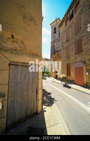 Chateauneuf du Pape, old town, Cotes de Rhone, France. Stock Photo