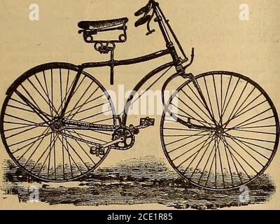 . The Wheel and cycling trade review . 12s.,the second in 2m. i8s. and the third in 2m. 8s. Distanceridden was one and one-third miles, which would give amile in im. 36s. as best time made. It is believed that nosuch speed has been attained before by any wheelmen, andcertainly no record equaling it exists. Both men rodesafeties, and on the last trip finished neck and neck. Theair pressure against them is said to have been somethingtremendous. DONT Botch up your Wheel with liquid enamel. Sendyour forks and backbone to us for refinishing inbest baked enamel and nickel trimmings. Workdone inside Stock Photo