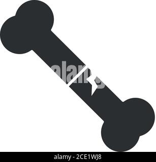 human broken bone world disability day, silhouette icon design vector illustration Stock Vector
