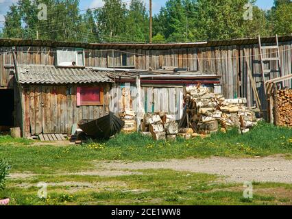 Kalevala,  administrative center of Kalevalsky Distric Stock Photo