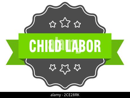 child labor label. child labor isolated seal. Retro sticker sign Stock ...