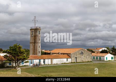 Island of Aix, France. 25th Aug, 2020. General view of the old semaphore of Ile d'Aix in Charente-Maritime, France. Stock Photo