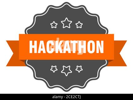 hackathon label. hackathon isolated seal. Retro sticker sign Stock ...