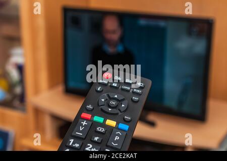 TV remote control Stock Photo