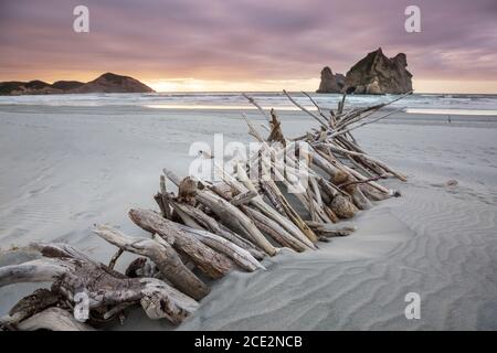 Dunes on ocean coast Stock Photo