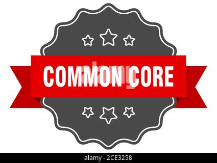common core label. common core isolated seal. Retro sticker sign Stock ...