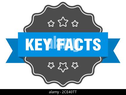 key facts label. key facts isolated seal. Retro sticker sign Stock ...