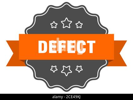 defect label. defect isolated seal. Retro sticker sign Stock Vector ...