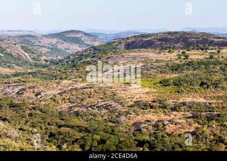 Great Zimbabwe ruins, view from  'the Hill Complex', or acropolis, ancient capital of Bantu civilization, Masvingo Province, Zimbabwe, Africa Stock Photo