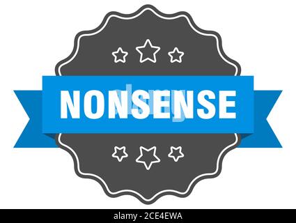 nonsense label. nonsense isolated seal. Retro sticker sign Stock Vector