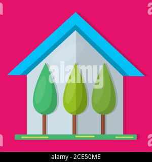 green house concept symbol vector illustration Stock Vector