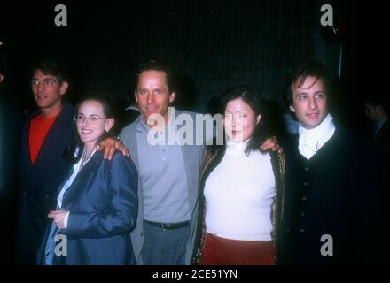 Westwood, California, USA 19th March 1996 (L-R) Actor Eric Roberts, actress Marlee Matlin, actor Gregory Harrison, actress Margaret Cho and actor Bronson Pinchot attend United Artists' 'It's My Party' Premiere on March 19, 1996 at Avco Cinema Center in Westwood, California, USA. Photo by Barry King/Alamy Stock Photo Stock Photo