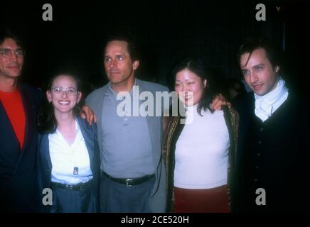 Westwood, California, USA 19th March 1996 (L-R) Actor Eric Roberts, actress Marlee Matlin, actor Gregory Harrison, actress Margaret Cho and actor Bronson Pinchot attend United Artists' 'It's My Party' Premiere on March 19, 1996 at Avco Cinema Center in Westwood, California, USA. Photo by Barry King/Alamy Stock Photo Stock Photo