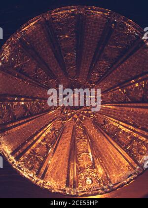 Decorative brushed ornaments in crystal glass Stock Photo
