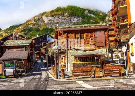 Zermatt, Switzerland street view Stock Photo