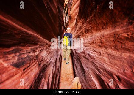 Slot canyon Stock Photo