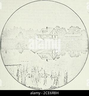 . Historic sites of Tay . s of a Huron village site of anykind, as I have pointed out elsewhere. The proof of the question rests notso much upon theoretical assertions or claims, as upon what evidence theground itself furnishes. And the authentic evidences at the Newton site,as furnished by the use of the spade, have been gradually increasing. APR 7 1970 E 99 H9H8181911 Hunter, Andrew FrederickHistoric sites of Tay PLEASE DO NOT REMOVECARDS OR SLIPS FROM THIS POCKET ERINDALE COLLEGE LIBRARY J. ^?Sifi^-S;. Present Appearance of the Environs of Ste. Marie. (Looking across the Wye River).The illu Stock Photo