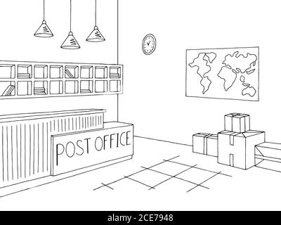 World Post Day Drawing | Post Office Drawing Easy | Post Office Drawing |  Easy Post Box Drawing - YouTube