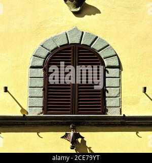 Shuttered Window Stock Photo