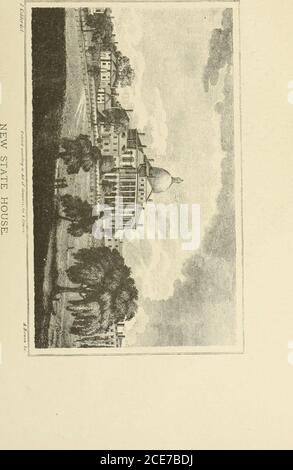 . Antique views of ye towne of Boston . ANTIQUE VIEWS OF BOSTON. 93franklins birth place. The quaint looking structure here presented as the birth placeof Bostons most distinguished citizen Benjamin Franklin—wasreproduced by the Photo-Electrotype Engraving process, from anengraving in Shaws History of Boston. It stood on the site ofthe Boston Daily Post building, on Milk .Street, until destroyed bytire on December 29, 1810, shortly after a drawing had been se-cured. Stock Photo