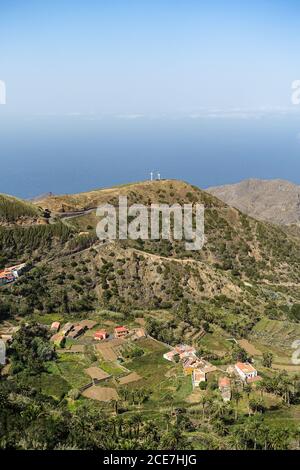 View from Epina direction Alojera - Island La Gomera Stock Photo