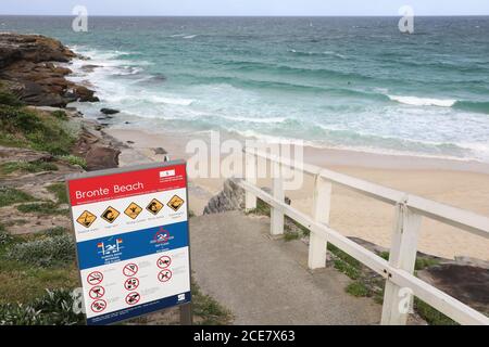 Sydney, Australia. 31st August 2020. Coogee Beach On The Last Day Of 