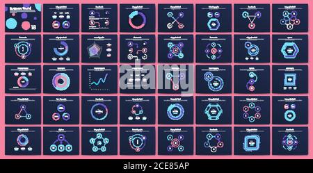 Big set of infographics elements. EPS10. Stock vector. Stock Vector