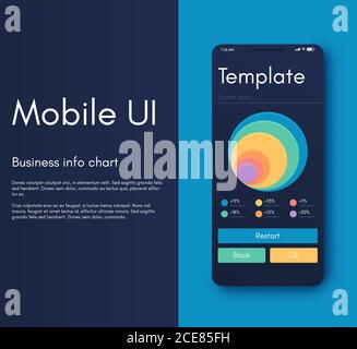 Vector graphics mobile infographics with three options. Template for creating mobile applications, workflow layout, diagram, banner, web design Stock Vector