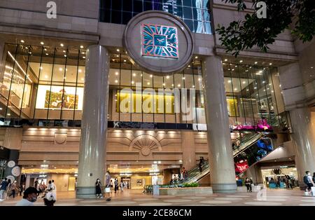 Hong Kong,China:15 Aug,2020.  Times Square Shopping Mall. Times Square (Chinese: 時代廣場) is a luxury shopping centre and office tower complex in Causewa