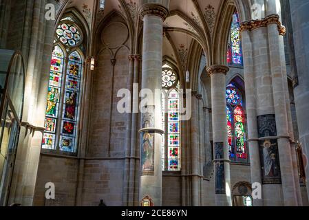Trier, RP / Germany - 29 July 2020: interior view of the historic Liebfrauenirche Church in Trier Stock Photo
