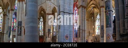 Trier, RP / Germany - 29 July 2020: interior view of the historic Liebfrauenirche Church in Trier Stock Photo